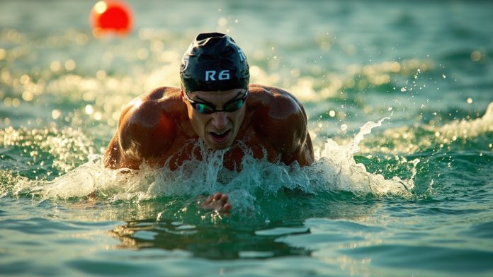 An image illustrating Bạn đang tìm kiếm lịch tập bơi hiệu quả cho cự ly triathlon của mình? Bài viết này cung cấp các lịch tập bơi mẫu cho các cự ly triathlon khác nhau, từ Sprint đến Ironman, giúp bạn tối ưu hóa hiệu suất bơi lội. Khám phá cách xây dựng nền tảng vững chắc và bứt phá tốc độ trong môn bơi.