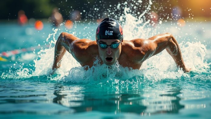 An image illustrating Bơi lội là môn khởi đầu then chốt trong Triathlon, đòi hỏi sự chuẩn bị kỹ lưỡng. Bài viết này sẽ cung cấp lịch tập bơi mẫu cho các cự ly triathlon khác nhau, giúp bạn xây dựng giáo án khoa học, cải thiện kỹ thuật và sức bền để sẵn sàng chinh phục mọi thử thách.