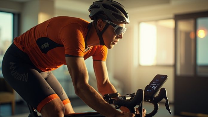 An image illustrating Tầm quan trọng đạp xe trên smart trainer là không thể phủ nhận với mọi vận động viên. Bài viết này sẽ làm rõ 5 lý do then chốt giúp smart trainer trở thành công cụ không thể thiếu để bạn nâng cao hiệu suất, duy trì phong độ và đạt mục tiêu tập luyện tối ưu.