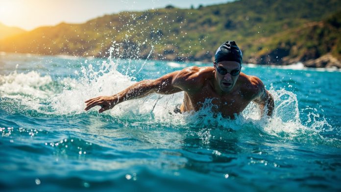 An image illustrating Bạn muốn bứt phá tốc độ và thực hiện cú xoay chuẩn xác khi bơi ngoài trời? 8 bài tập ép dẻo trong bơi lội dưới đây là chìa khóa giúp bạn cải thiện đáng kể biên độ chuyển động, từ đó tối ưu hiệu suất bơi lội và chinh phục mọi đường đua biển.