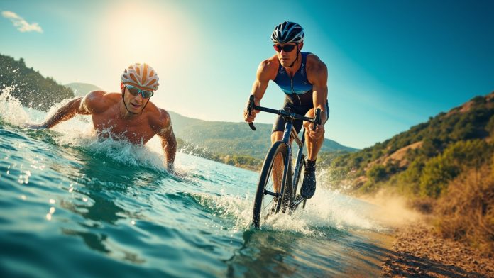 An image illustrating Bạn đang cân nhắc tự tập luyện 3 môn phối hợp? Bài viết này sẽ đi sâu vào 4 quan điểm chính về việc tự chuẩn bị cho thử thách này, đồng thời phân tích những thuận lợi và khó khăn bạn có thể gặp phải. Cùng khám phá liệu tự tập luyện có phải là lựa chọn phù hợp cho hành trình triathlon của bạn.